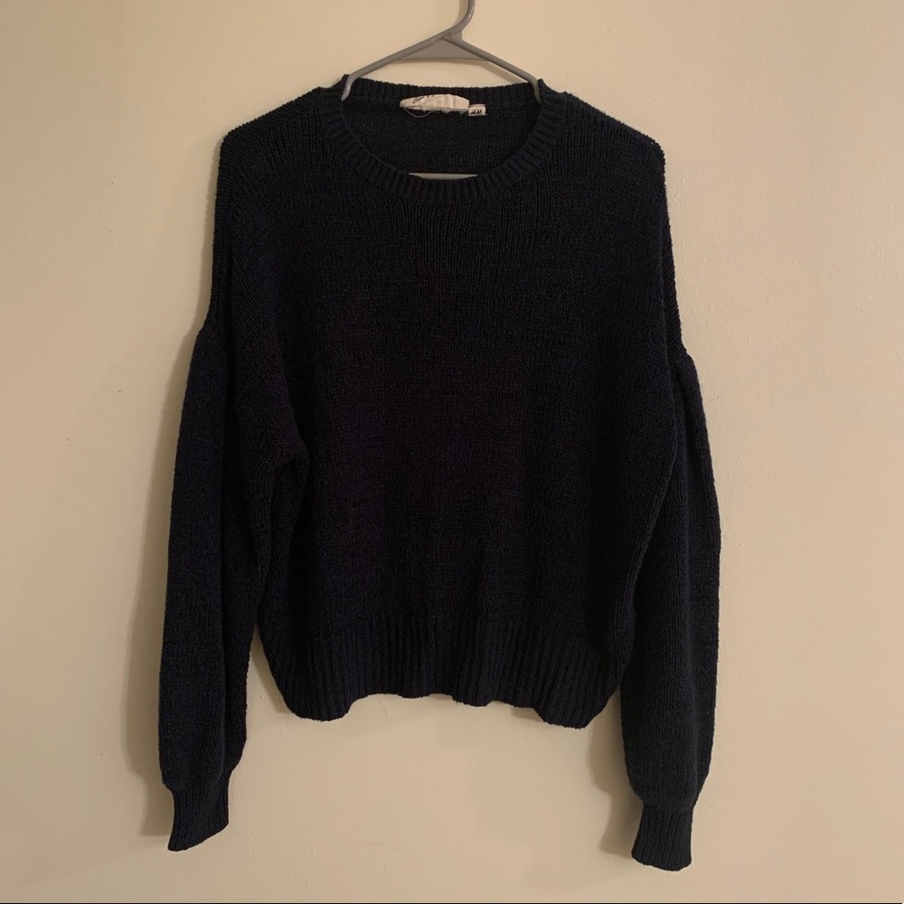 H&M Dark Blue Knit Sweater, Medium